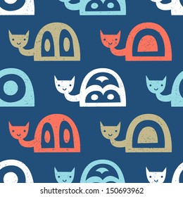 snail seamless pattern 