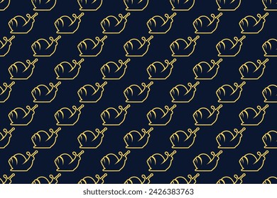 snail - Seamless pattern with abstract geometric vector - Indonesian Batik Motif