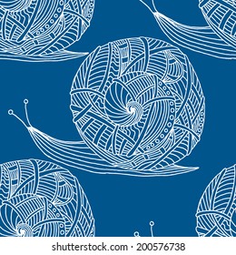 snail seamless pattern can be used for wallpaper, website background, textile printing