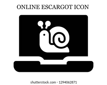 Snail search icon. Editable Snail search icon for web or mobile.