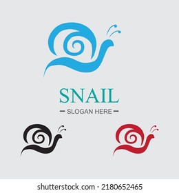 snail, snail set,snail vector illustration on a gray background