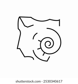 snail shell icon sign vector
