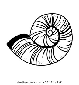 snail shell isolated icon