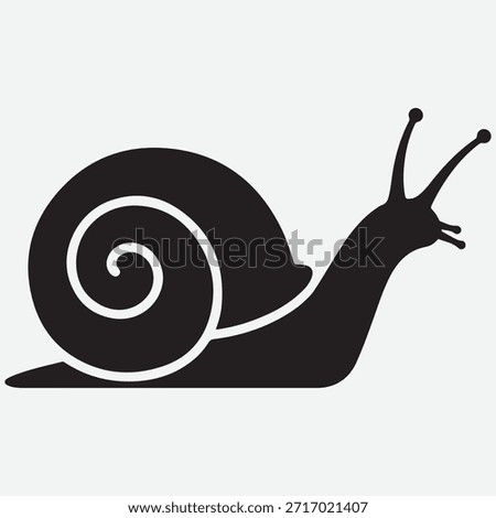 Snail silhouette design Silhouette simple snail