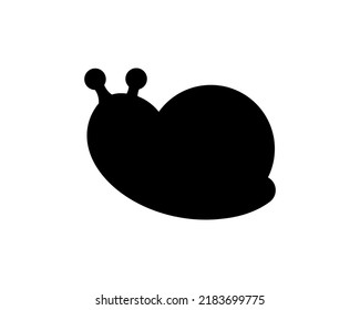 Snail silhouette icon illustration  template for many purpose. Isolated on white background
