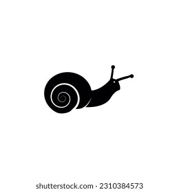 snail silhouette logo icon designs vector