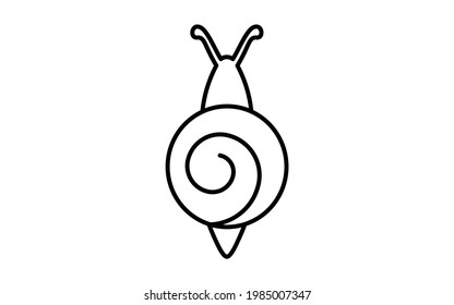 Snail, a simple icon of unpleasant pests