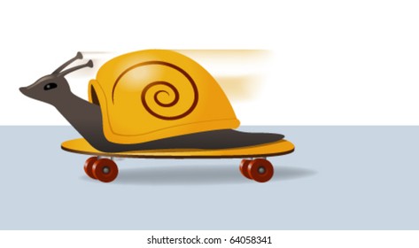 Snail Skateboarding