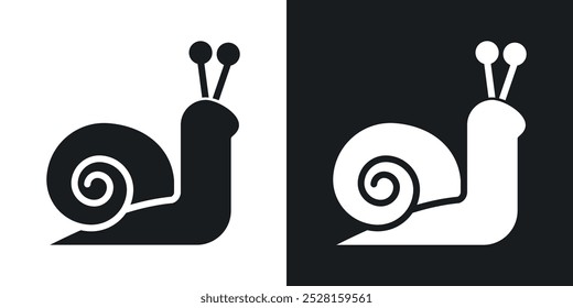 Snail solid vector icon pack