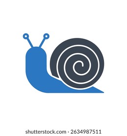Snail Speed Progress Icon Isolated On White Background