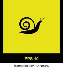 Snail vector black icon. Isolated illustration. Business picture.