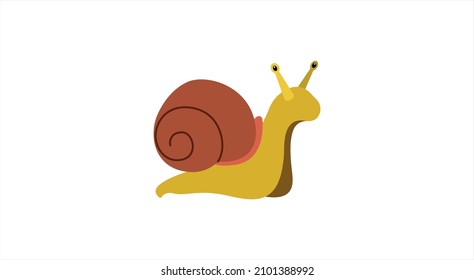 	
Snail vector flat icon. Isolated garden snail emoji illustration