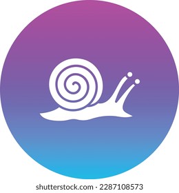 Snail vector icon. Can be used for printing, mobile and web applications.