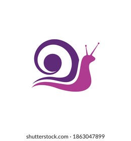 Snail Vector icon design illustration Template