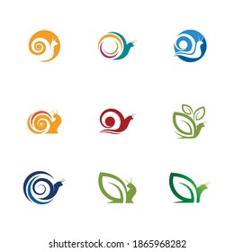 Snail Vector icon design illustration Template
