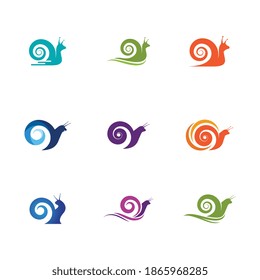 Snail Vector icon design illustration Template