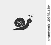 Snail vector icon illustration sign