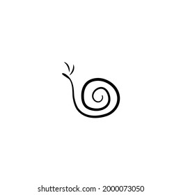 Snail vector icon isolated on white background