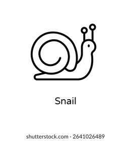 Snail vector icon stock illustration