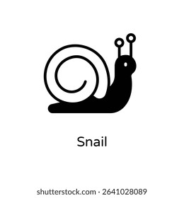 Snail vector icon stock illustration