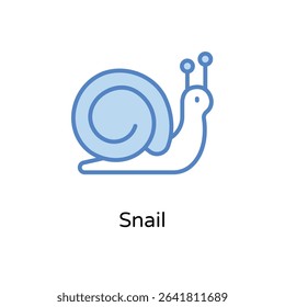 Snail vector icon stock illustration