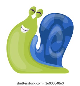 Snail vector icon.Cartoon vector icon isolated on white background snail .
