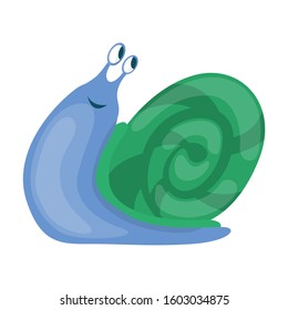 Snail vector icon.Cartoon vector icon isolated on white background snail .