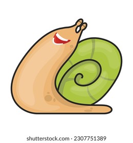 Snail vector icon.Color vector icon isolated on white background snail .