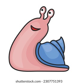 Icono de vector de encuadernación.Icono de vector de color aislado en caracol de fondo blanco.