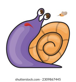 Icono de vector de encuadernación.Icono de vector de color aislado en caracol de fondo blanco.