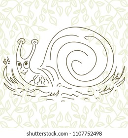 Snail. Vector illustration