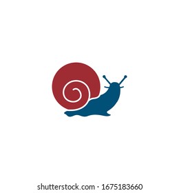 snail vector illustration design template
