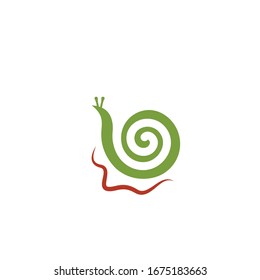 snail vector illustration design template