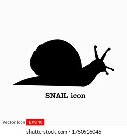 Caracol. Ilustración vectorial aislada en fondo blanco, diseño plano, estilo de dibujos animados.