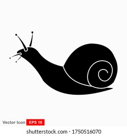Snail. Vector illustration isolated on white background, flat design, cartoon style.