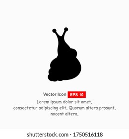 Snail. Vector illustration isolated on white background, flat design, cartoon style.