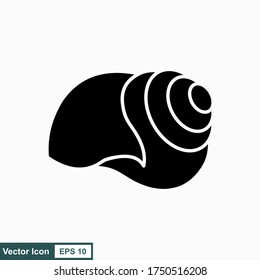 Snail. Vector illustration isolated on white background, flat design, cartoon style.