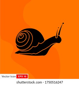 Snail. Vector illustration isolated on white background, flat design, cartoon style.
