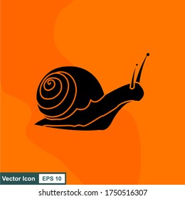 Snail. Vector illustration isolated on white background, flat design, cartoon style.