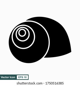 Snail. Vector illustration isolated on white background, flat design, cartoon style.