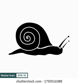 Caracol. Ilustración vectorial aislada en fondo blanco, diseño plano, estilo de dibujos animados.