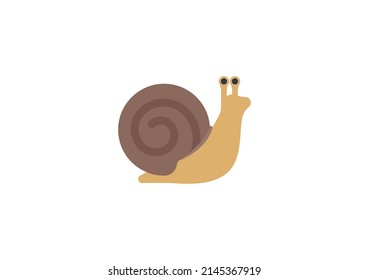 Snail Vector Isolated Emoticon. Snail Icon