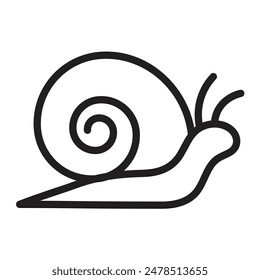 Snail Vector Line Icon Design