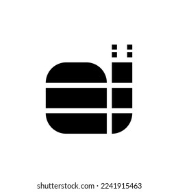Segelvektorlogo-Design. Abstraktes kreatives Symbol.