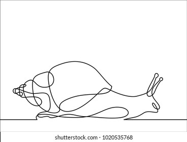 snail-continuous line drawing.web icon. vector design