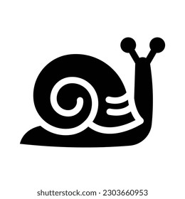 snails glyph icon illustration vector graphic