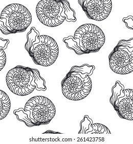 Snails seamless pattern for your textile design.