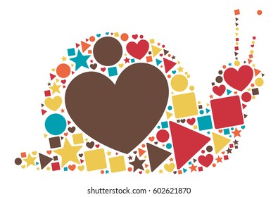 snails shape design vector illustration 