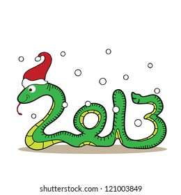 snake with 2013 numbers