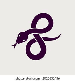 Snake Animal Reptile Wild Logo Icon Symbol